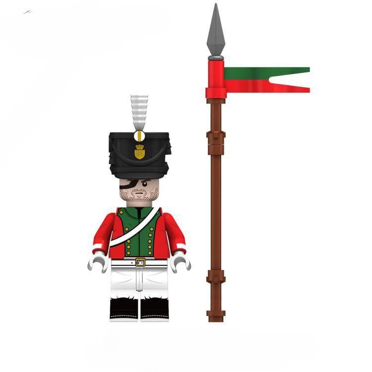 Napoleonic Wars Military Soldiers Building Blocks WW2 Mini Action Figures French British Fusilier Rifles Weapons Toys For Kids