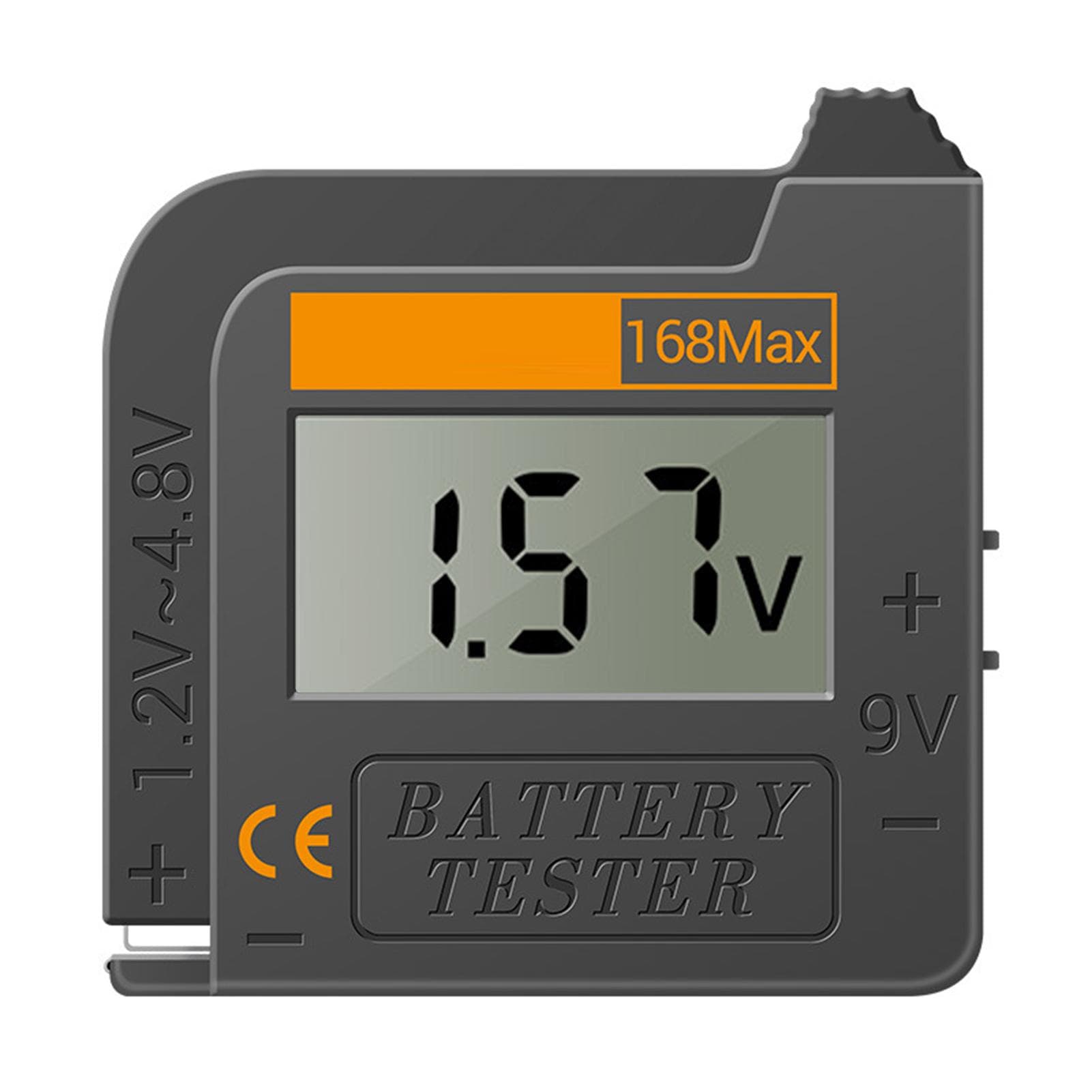 Universal Digital Battery Tester Checker For All Battery C, AA, AAA, D, N, 9V 6F22 and 1.5V button black