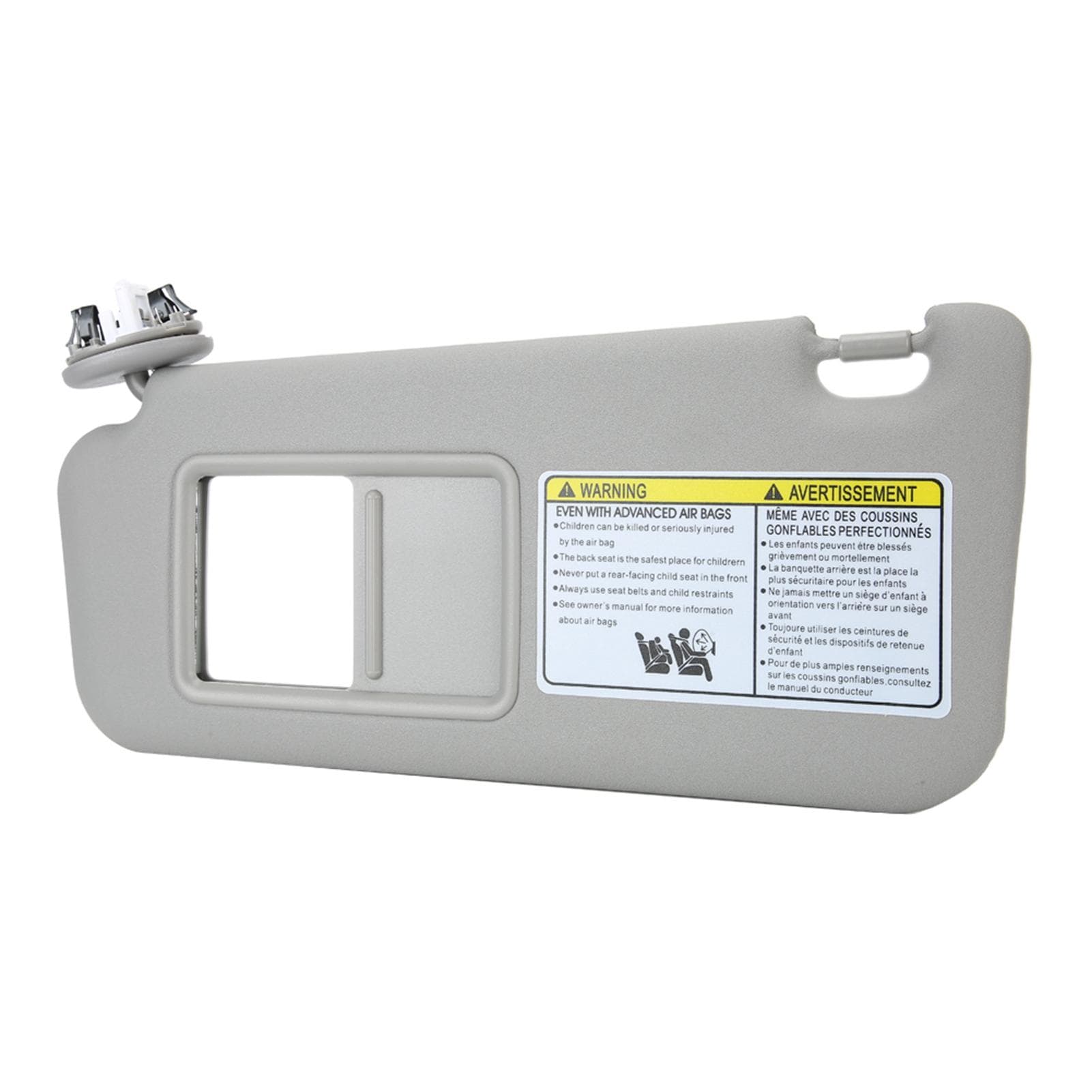Left Driver Side Sun Visor 74320?42501?B2 Fit for RAV4 2006?2009 Gray white