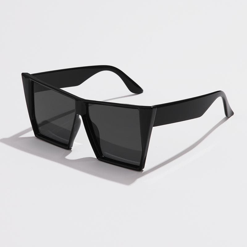 Oversized Cat Eye Sunglasses Women Men Luxury Brand Trendy Colorful Big Square Shades Retro Vintage UV400 Protection show as picture