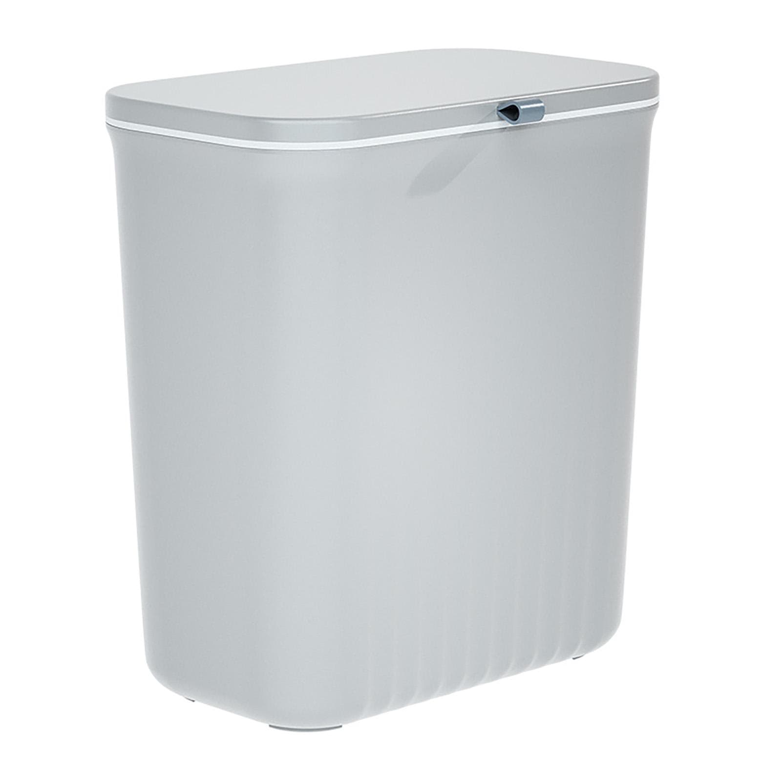 Wall Mounted Garbage Can Multipurpose Plastic Slim Trash Bin with Lid for Bathroom Kitchen Bedroom