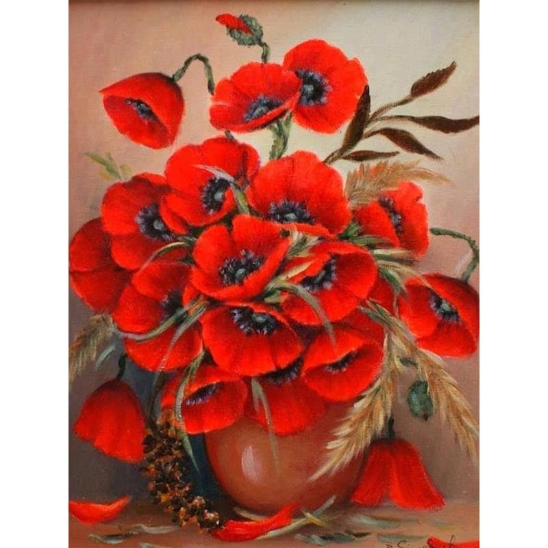 5D DIY Diamond Embroidery Cross Stitch Gypsophila Flower Diamond Mosaic Diamond Painting Decor 20X30CM