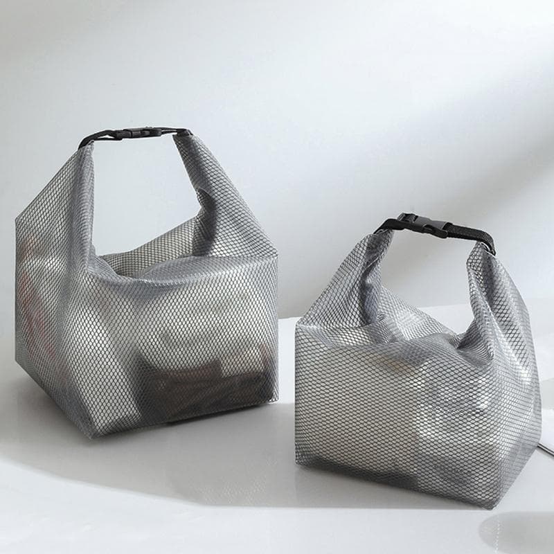Large Capacity Waterproof Cosmetic Storage Bag Portable Handbag S grey