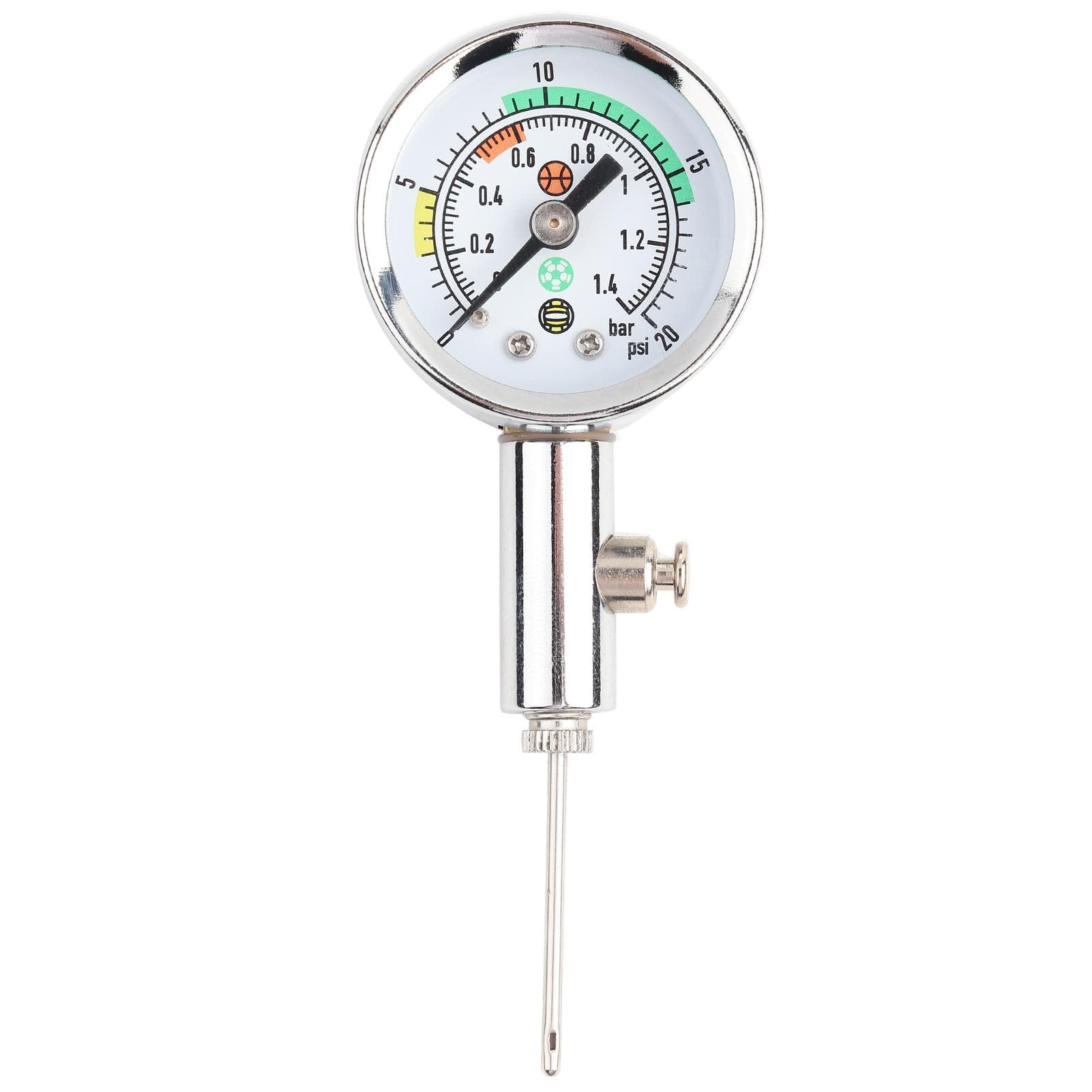 Mini Ulitity Air Pressure Gauge Barometer Tool for Basketball Football Volleyball