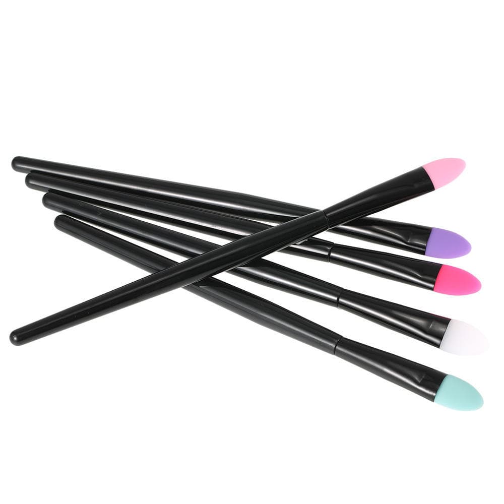 Useful 5pcs Silicone Makeup Brushes Set Cosmetic Eyeshadow Brush Tools Kit multicolour