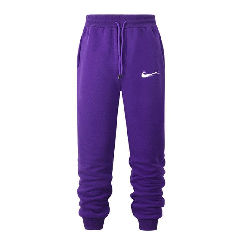 Men's Autumn and Winter Casual Pants Sports Pants Men's Pants Jogging Pants Hip Hop Street Pants M purple