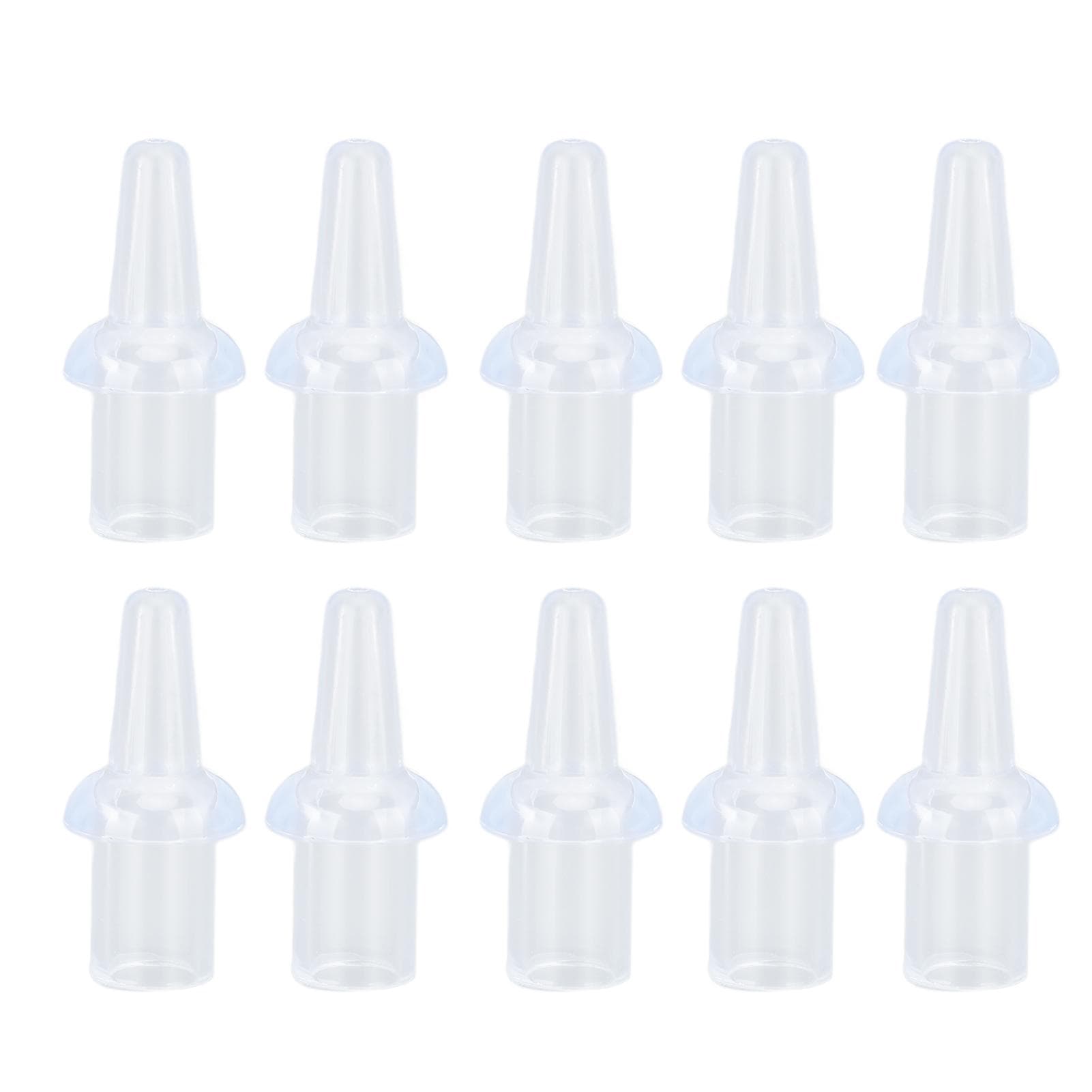 10 Pcs Enema Nozzle Tips Silicone Washable 8mm Inner Diameter Private Flushes Soft Enema