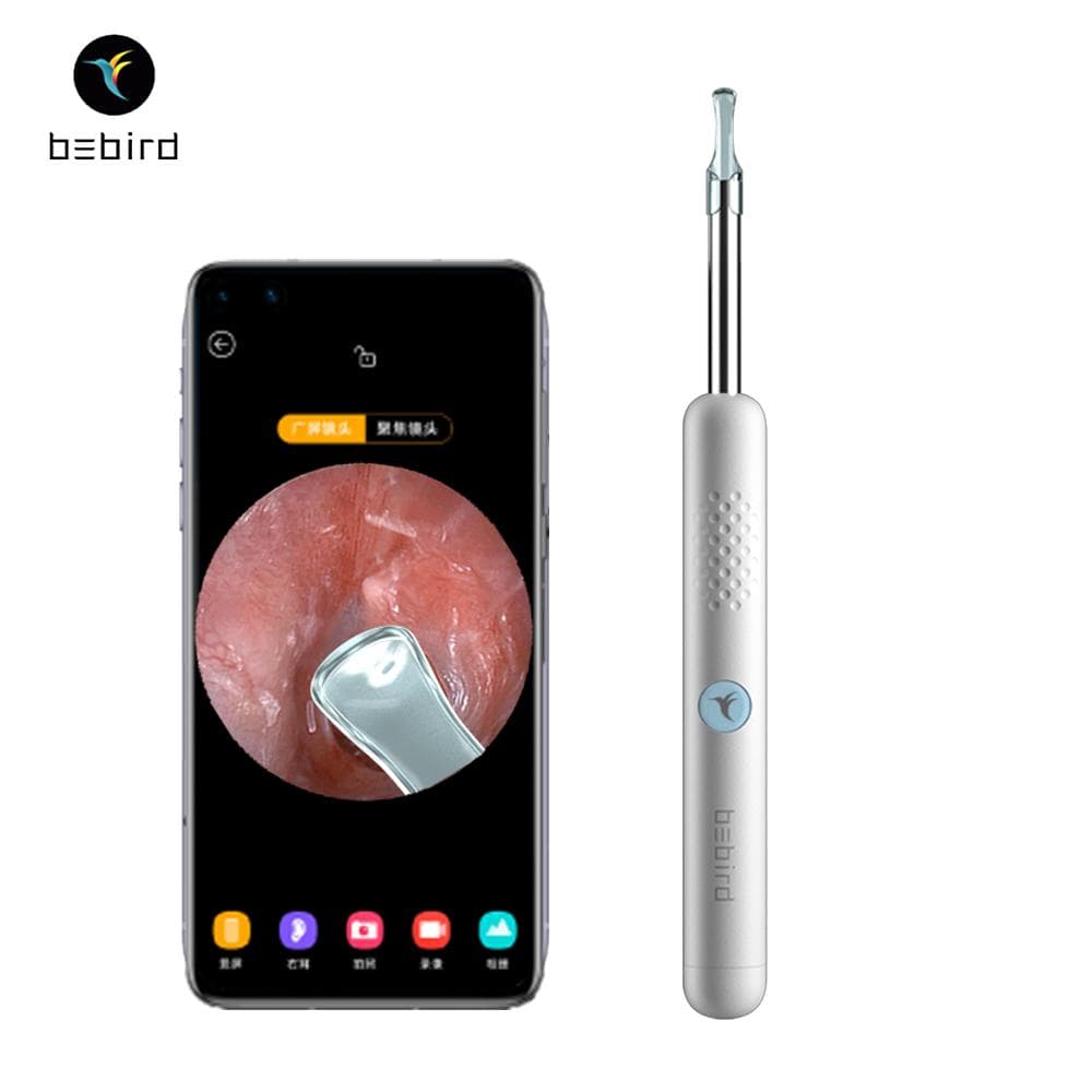 Bebird R1 Wireless Intelligent Visual Otoscope Ear Cleaner w/4.5mm 3MP HD Mini Camera/PC Spoon/LED white
