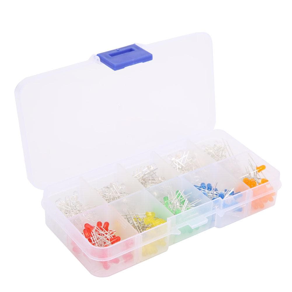 300Pcs Diode 6 Color LED Light Small Luminous In Line Lamp Beads Red Green Yellow