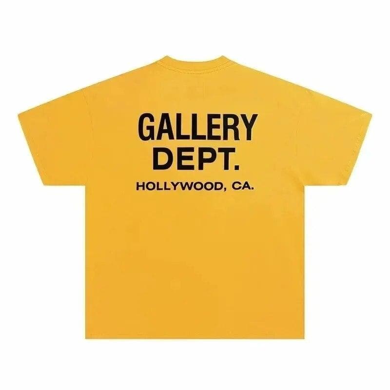Fashion Letter Print T-Shirt Vintage High Street Gallery Department Print Shirt Casual O-Neck T-Shirt Summer Brand Cotton Top S