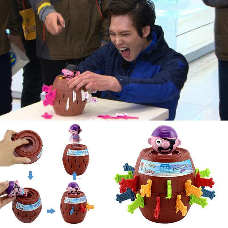 Funny Novelty Pirate Barrel Game Toys Super Interesting Pirate Tricky Toy