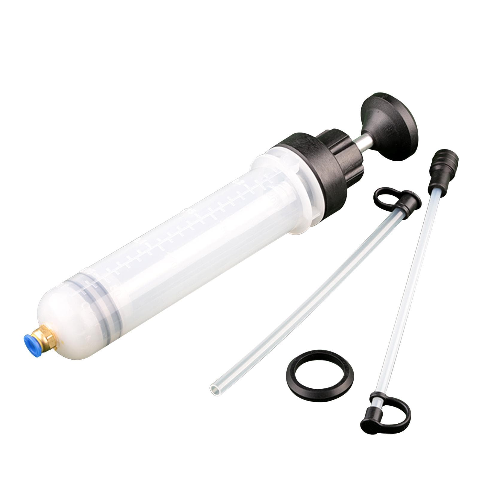 200cc Fluid Syringe Pump,Oil Fluid Extractor, for ATV s, Boats, Farm Equipment, Industrial Gear black