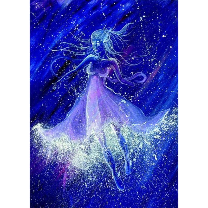 Diy Diamond Painting Cross Stitch Drawing Girl Painting Diamond Embroidery 20X30CM