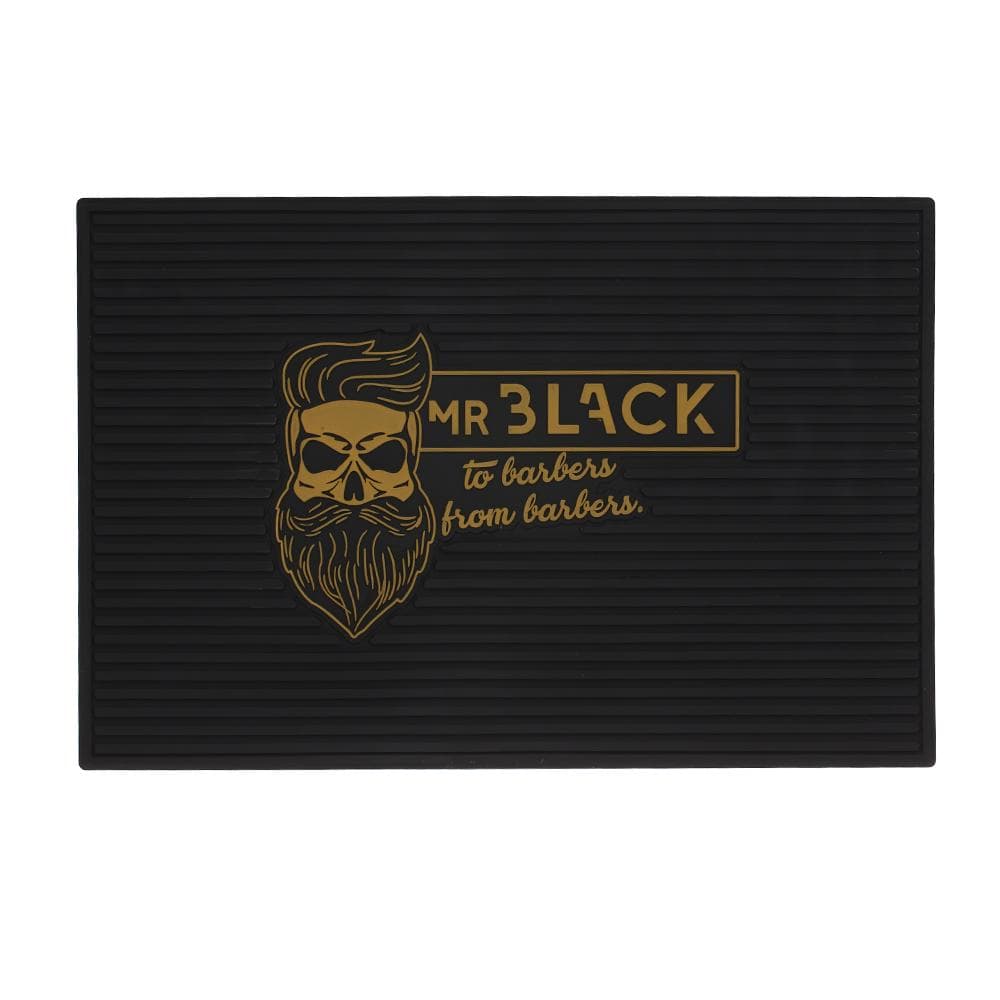 Hairdressing Anti-skid Silicone Mat Heat-Resistant Pad for Hair black