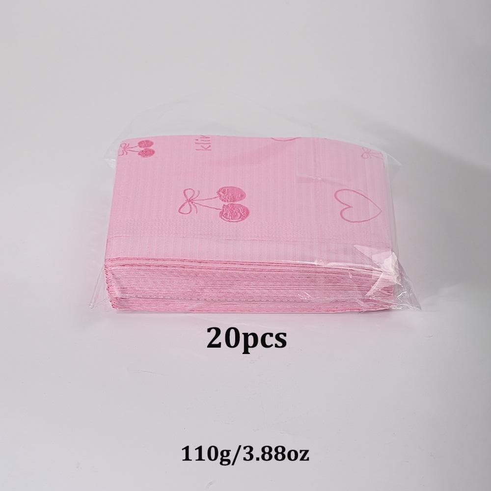 20Pcs Disposable 3-Layer Foldable Waterproof Nail Art Desk Mat, Suitable For Nail Salon Practice 20Pcs