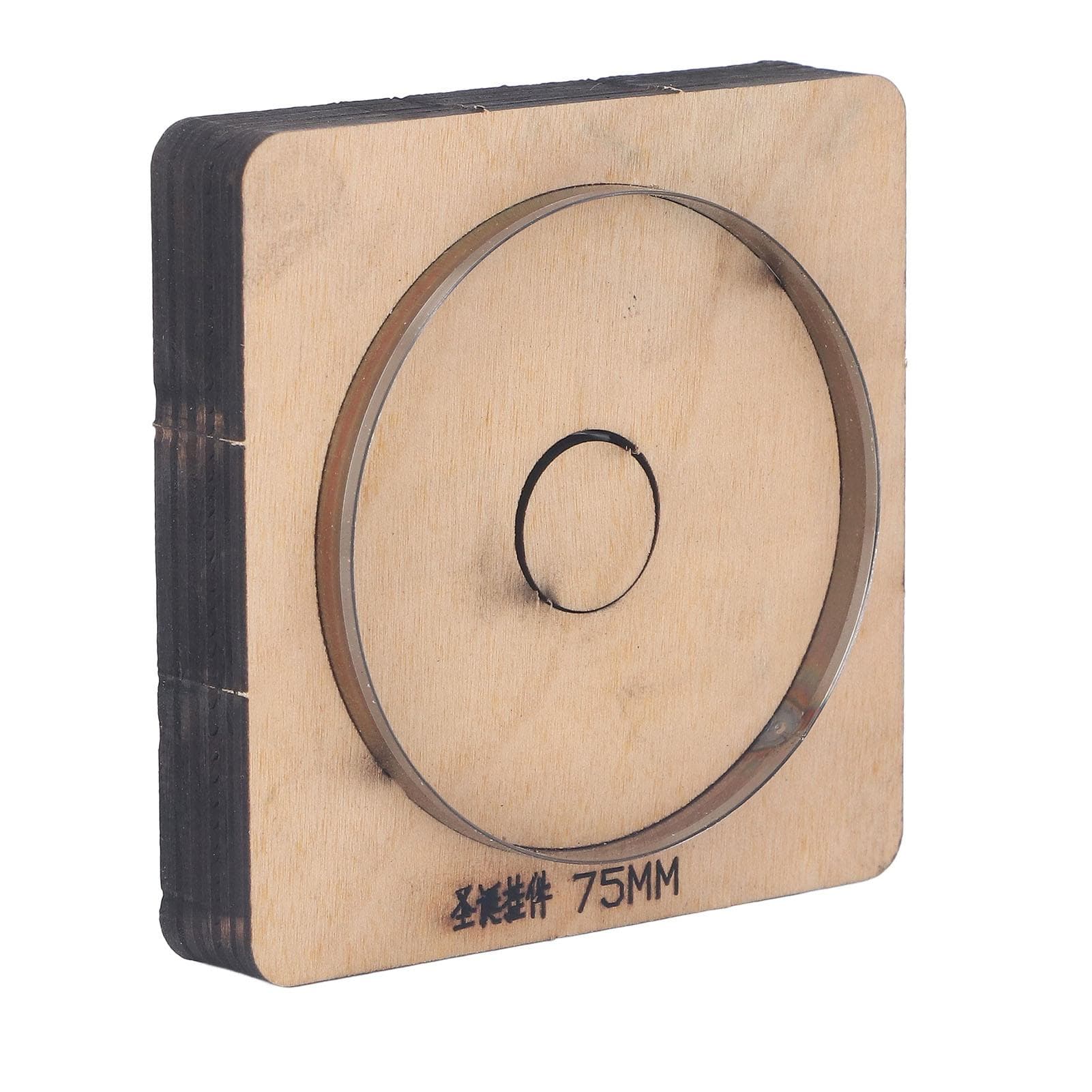 Leather Cutting Die 75mm Dia Round Shaped Manual Punching Molds Alloy Steel DIY Craft Tools