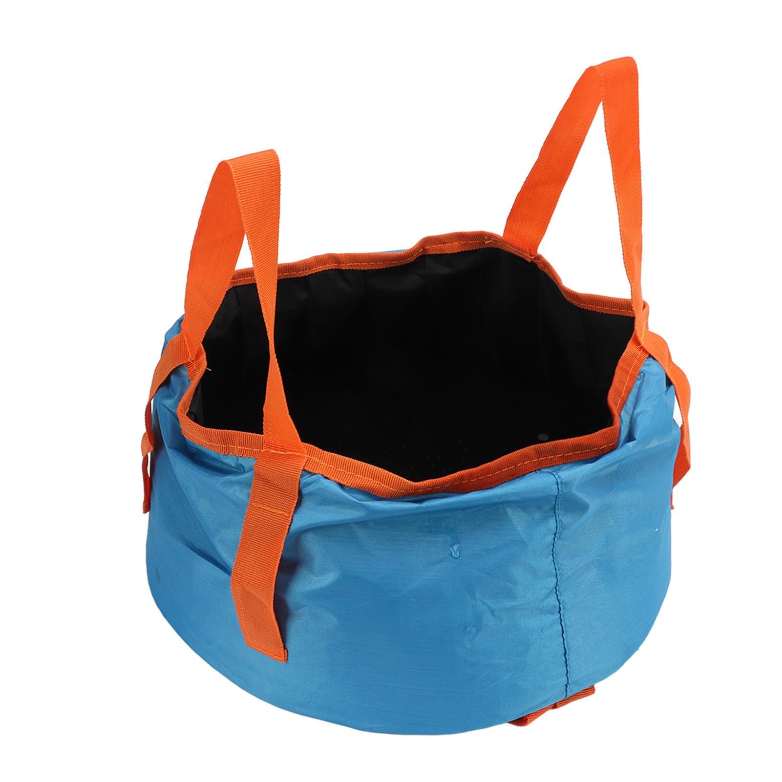 Collapsible Bucket with Handle Portable Folding Wash Basin Lightweight Water Container for Camping