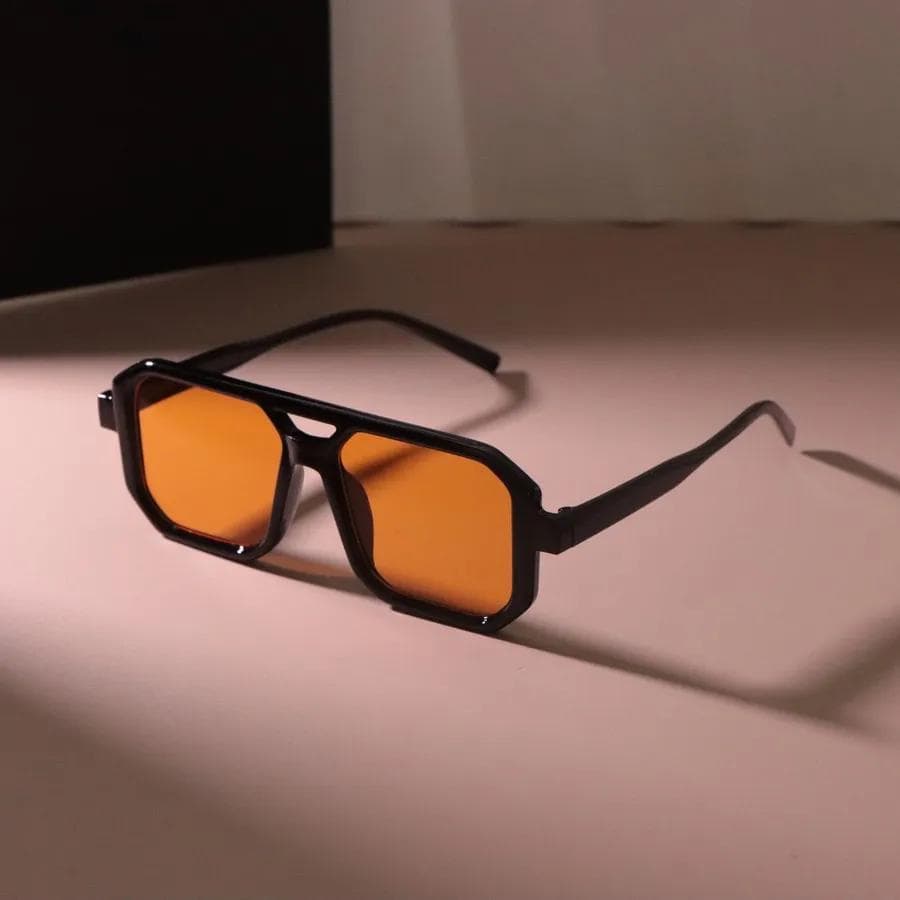 Geometric Punk Square Sunglasses for Women Men Stylish Rectangle Mirror Lens Designer Fashion Sun Glasses Other
