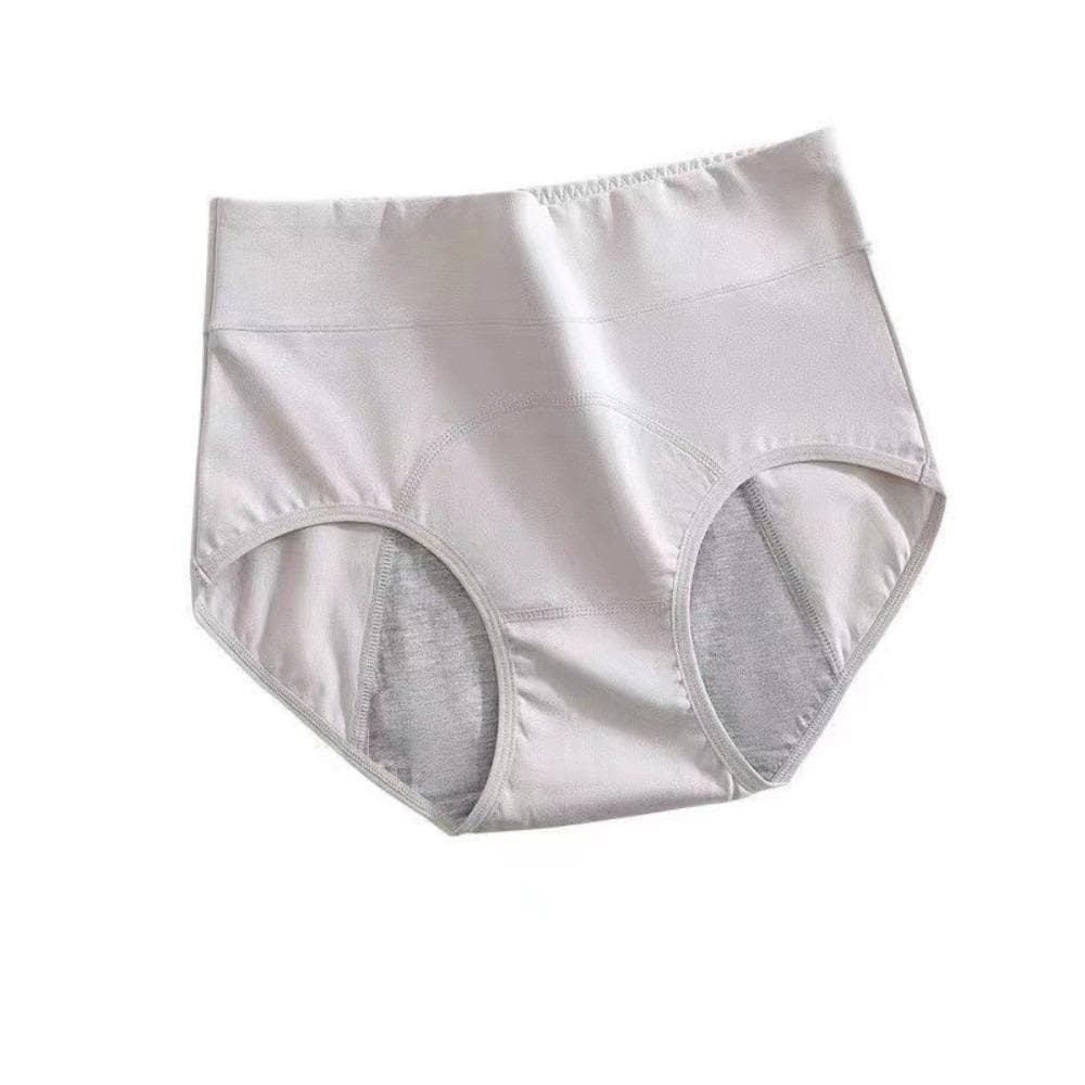 Leak Proof Period Pants High Waist Physiological Underwear Menstrual Briefs Overnight Protection M grey