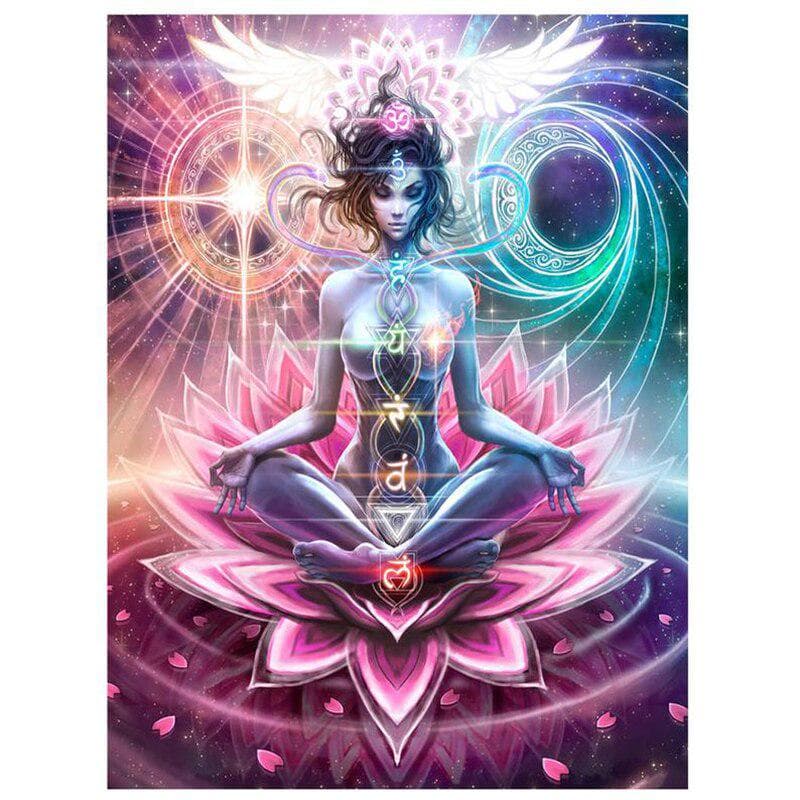 5D DIY Diamond Painting Full Buddha Embroidery Set Cross Stitch 20X30CM