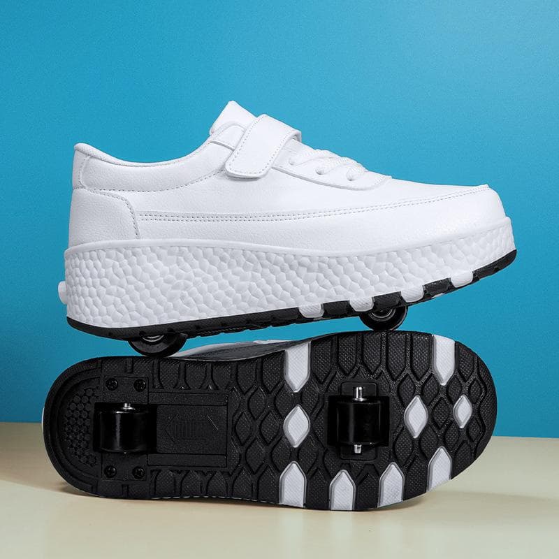 New Runaway Shoes LED Charging Pulley Shoes Men and Women Children Adult Wheel Shoes Roller Skates 37