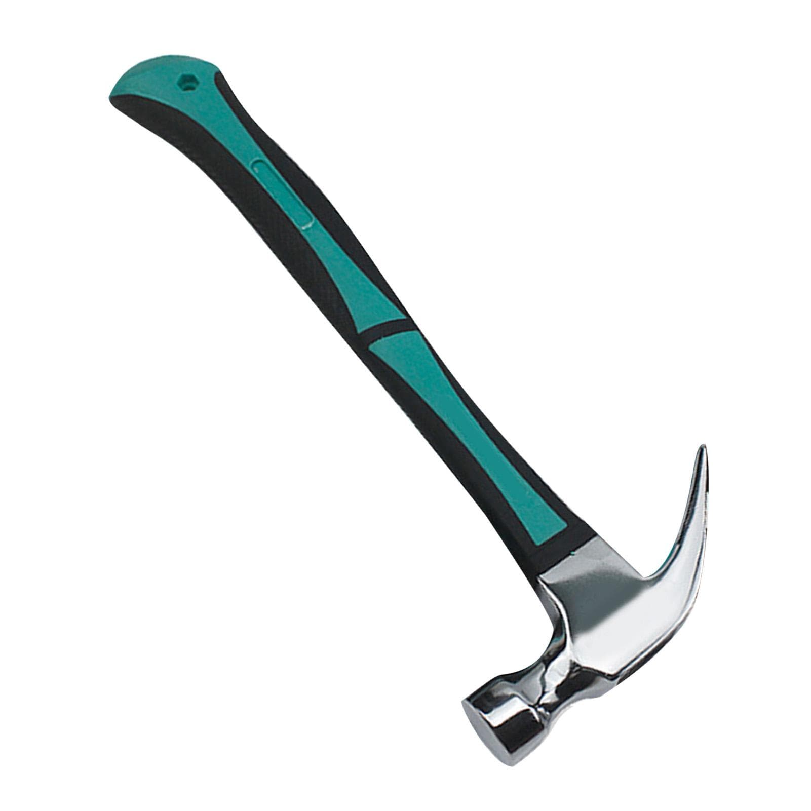 Claw Hammer Multifunctional Integrated Carbon Steel Framing Hammer with Rubber Handle for Driving