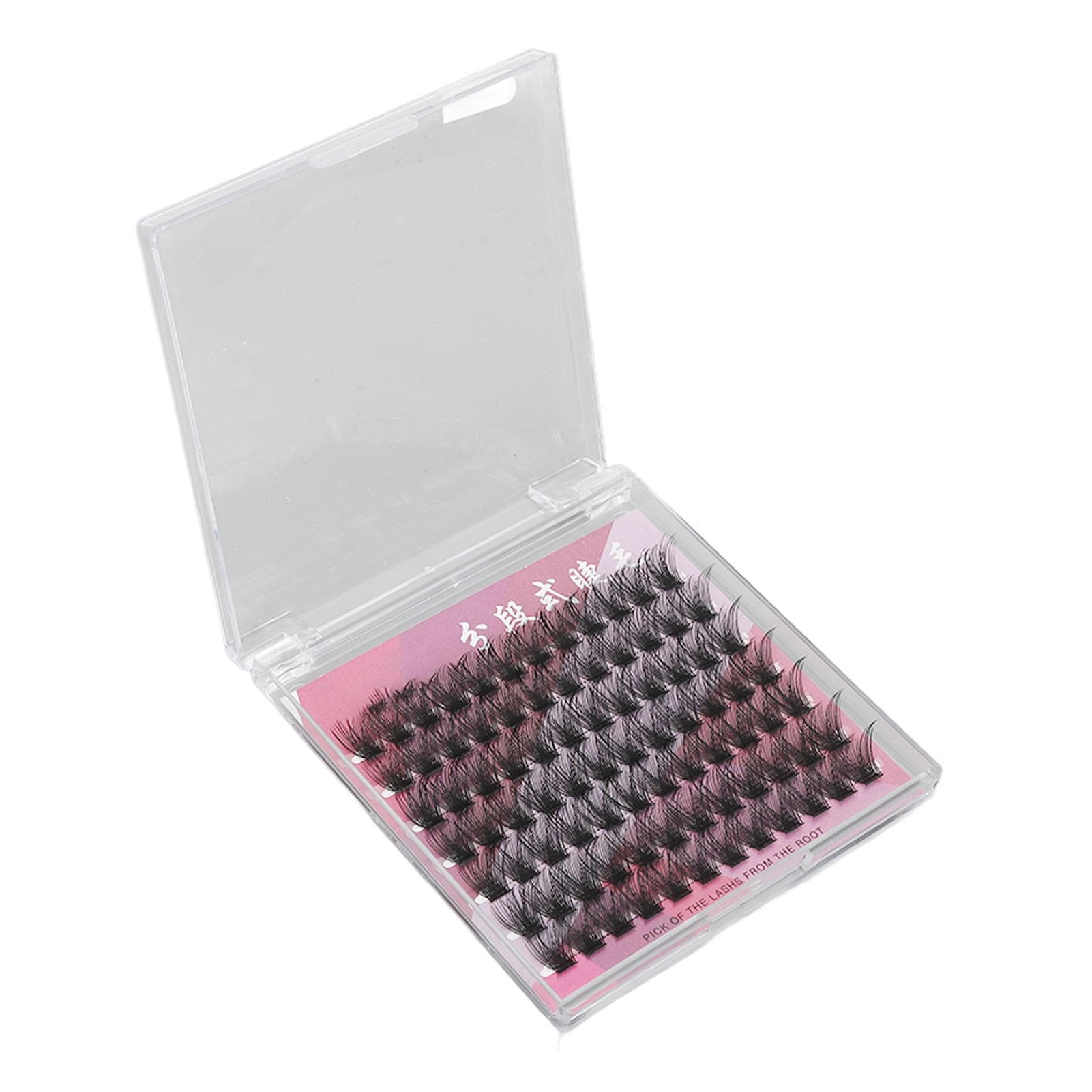 84 Clusters 14mm False Eyelashes D Curly Dense Hair DIY Extension Eyelashes for Daily Makeup