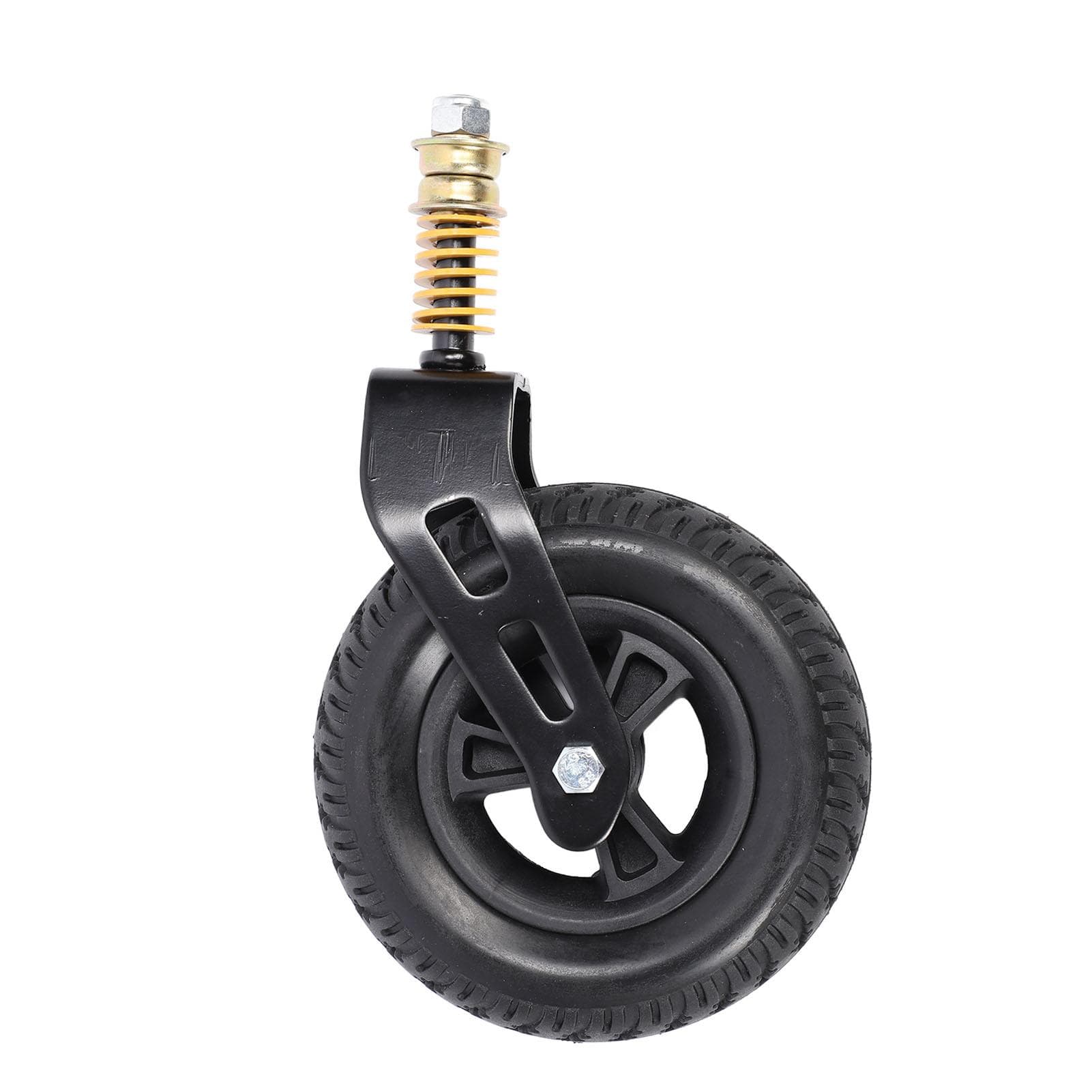 Front Wheelchair Wheel 7 Inch Solid Wheelchair Front Caster 360 Degree PU Wheel Hub Universal
