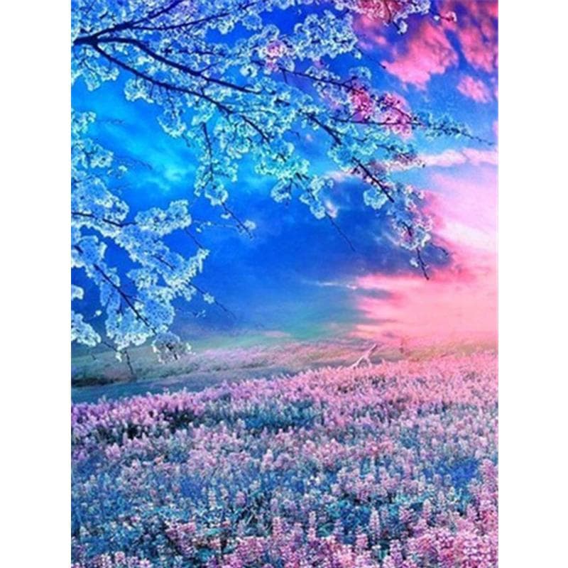Spring landscape waterfall Diamond Painting Diy 5D Diamond Embroidery Mosaic Needlework 20X30CM