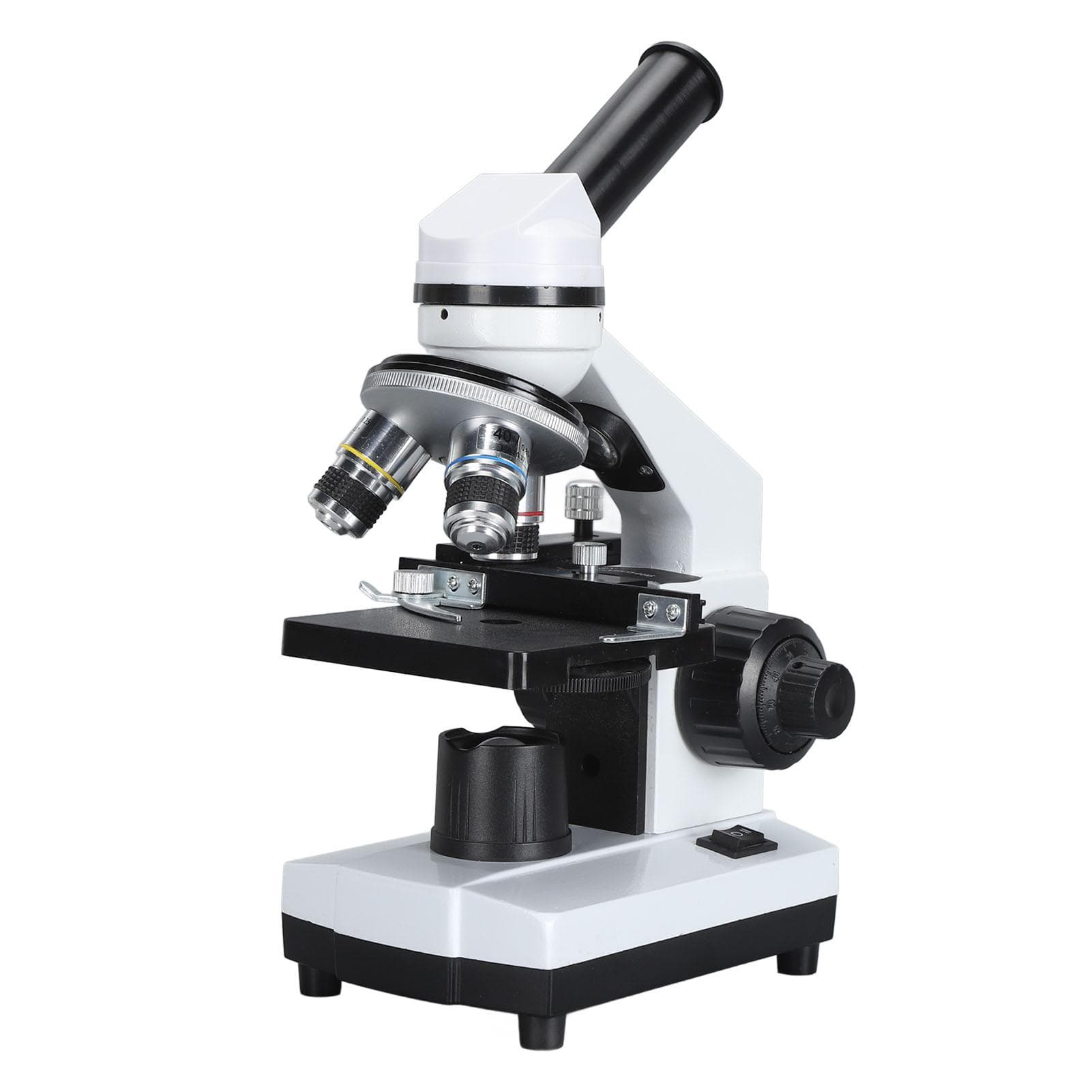 Monocular Microscope for Student Beginners 81X‑640X Magnification Compound Microscope US Plug