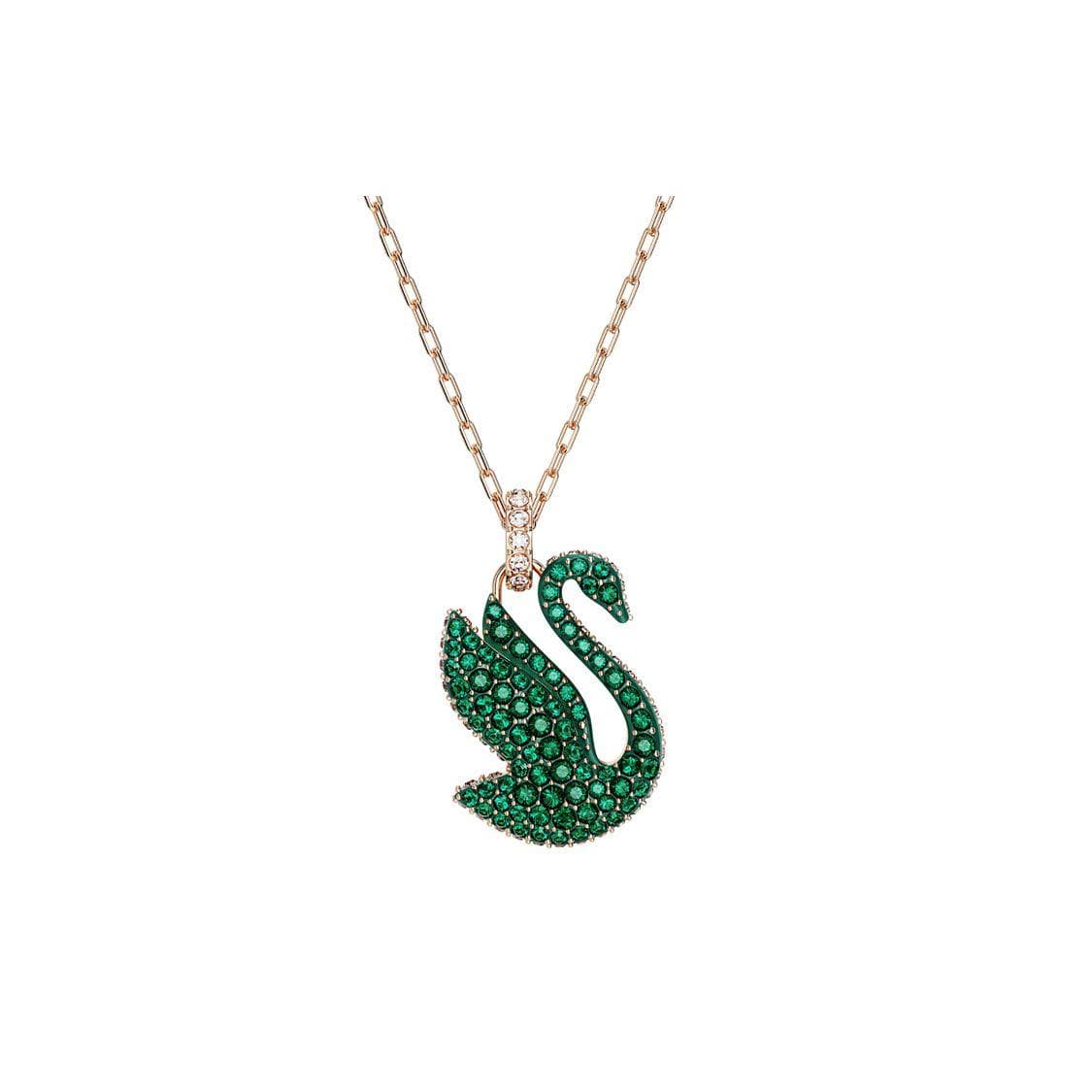Swarovski Swan Classic Design Necklace Women necklaces Green 5650067 Box (Random Color)