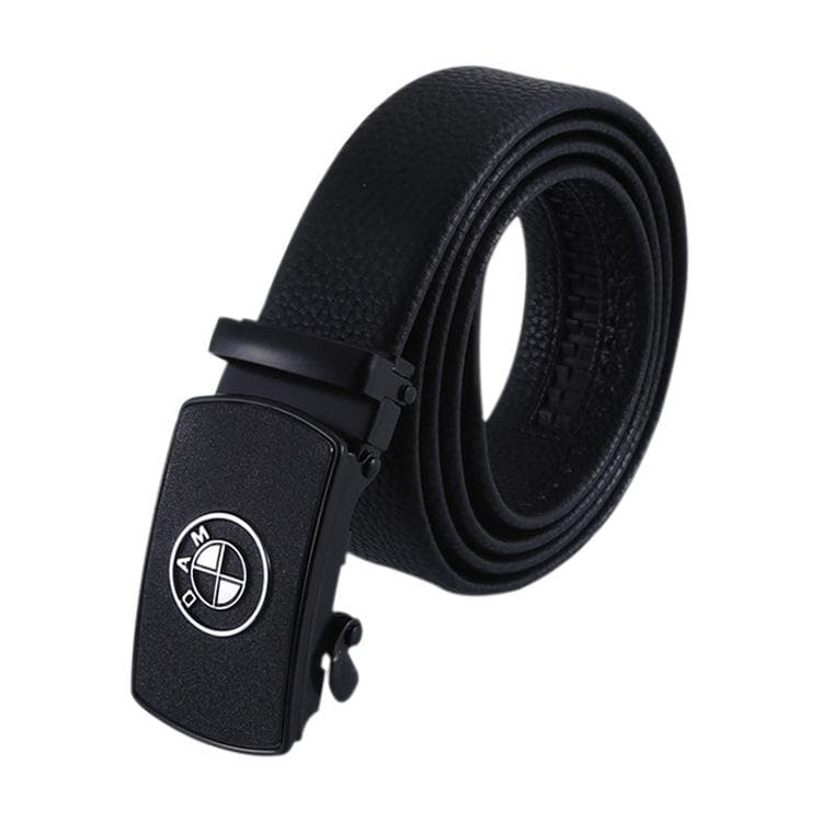 Casual Car Logo Automatic Buckle Green Belt Ground Marketing Scratch-Resistant Wear-Resistant Leather Belt 125cm