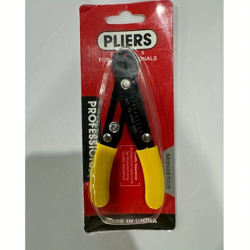 Hand Tools Stripping Pliers Wire Stripper Adjustable Simple Cutter Stripping Pliers Hand Tools 0.5‑4.0mm Yellow Wire Stripper yellow