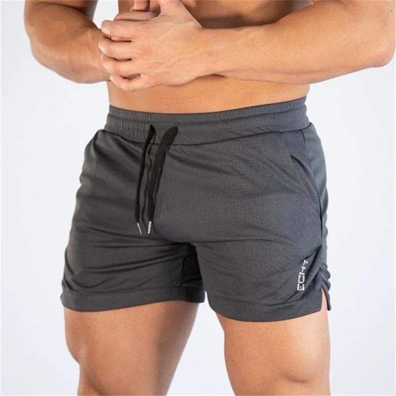 Fitness sports Shorts Man Summer Gyms Workout Male Breathable Mesh shorts Quick Dry Beach Short Pants men Sportswear 4XL dark grey