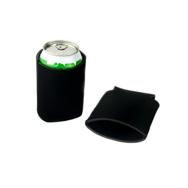 1PC Solid Color Portable Cup Cover Beer Sleeves Camping Can Cup Soda Cover Foam Material Drink Cooler Bottle Outdoor Sleeve black