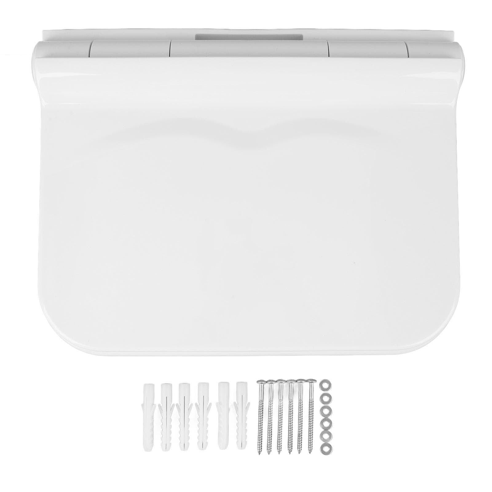 Folding Shower Seat Wall Mounted Space Saving Foldable Chair for Bathroom Entrance