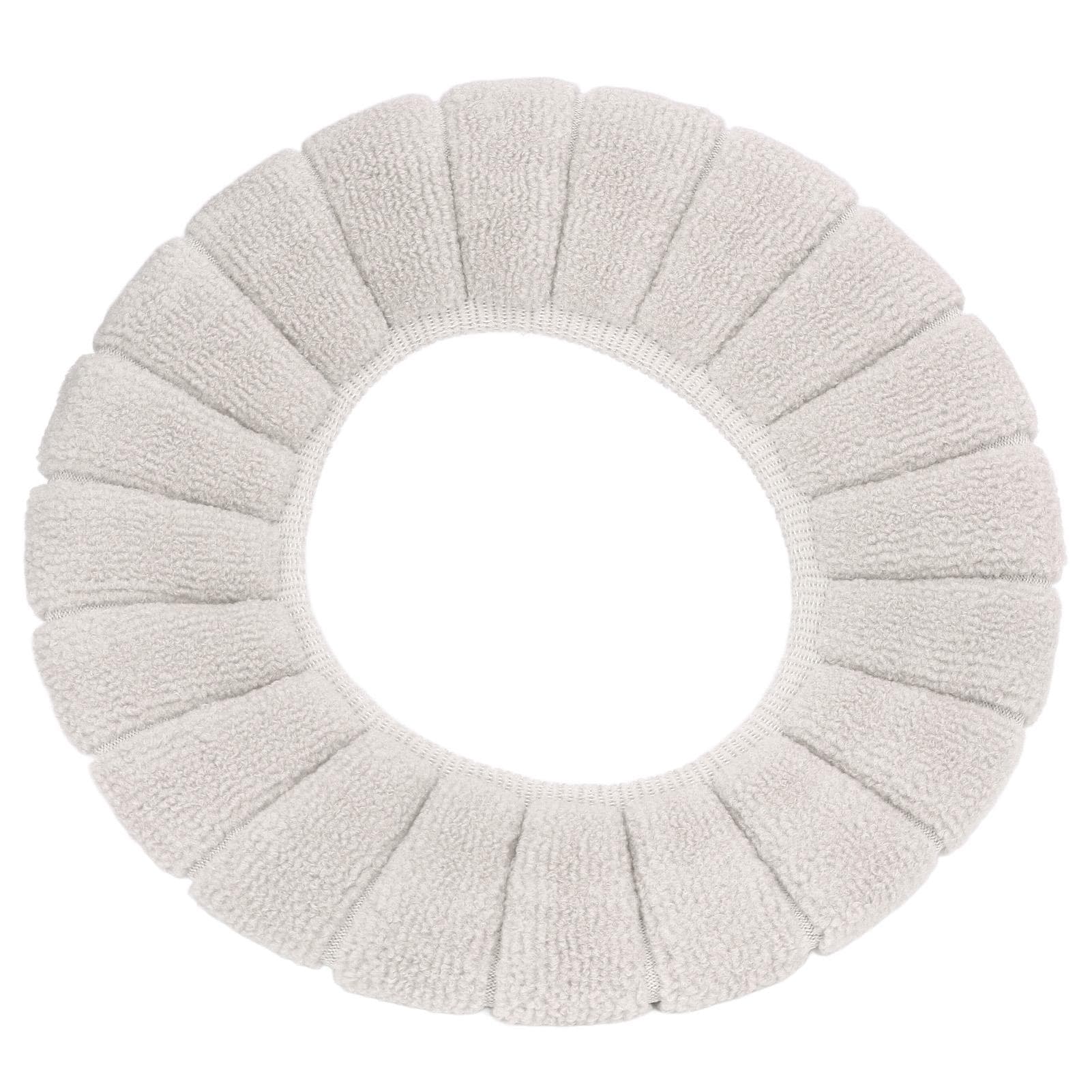 Toilet Seat Cover Thickened Washable Soft Material Keep Warm Skin Friendly Durable Exquisite Color beige