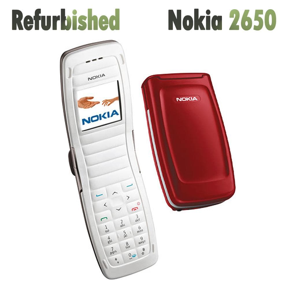 Refurbished Nokia Original Nokia 2650 Unlocked Mobile Phone With 1 SIM Simple set red