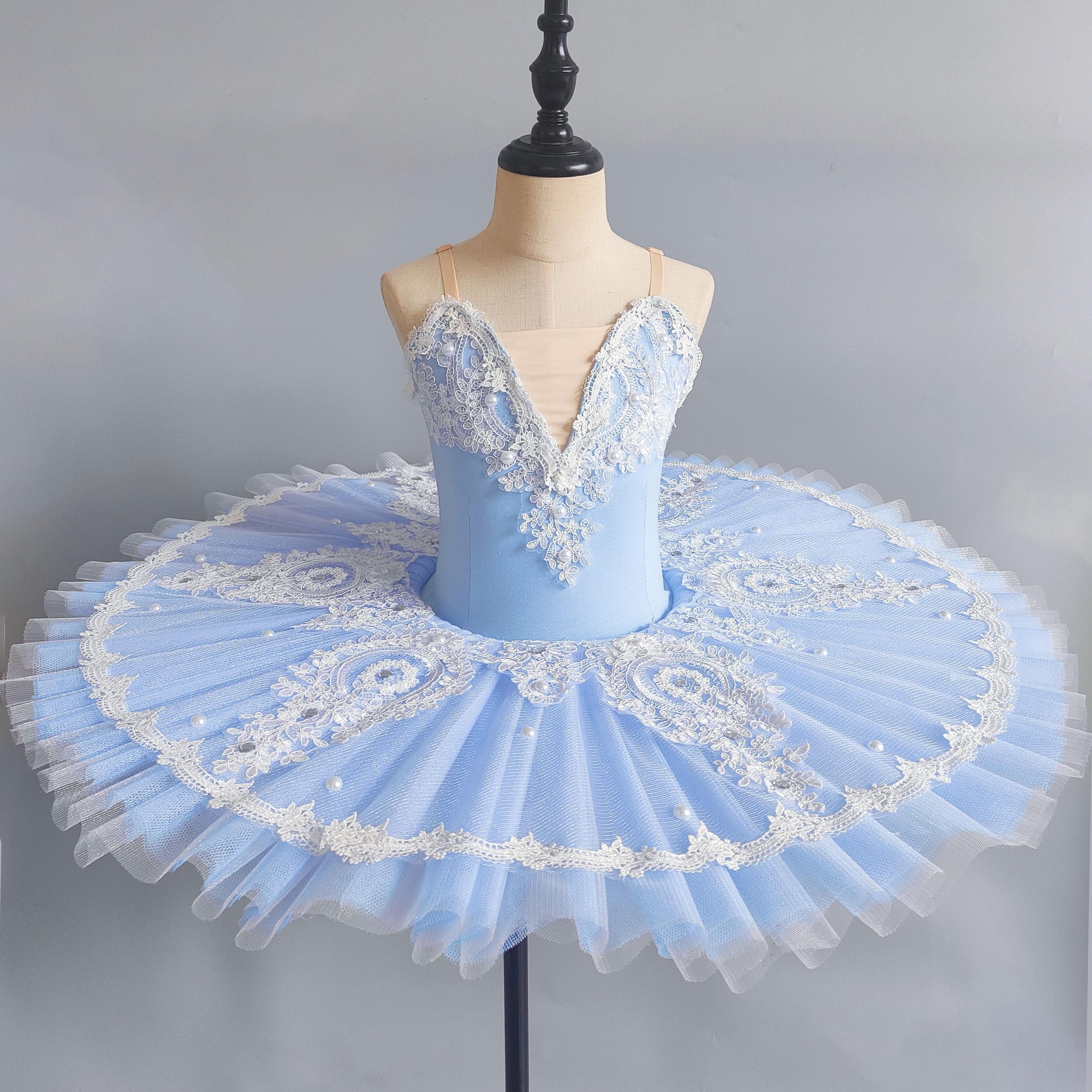 Classic Professional Ballet Tutu Dance Dress Girls Adult Kids Swan Lake Ballerina Party Dance Costume Leotards Ballet Dress 110 CM