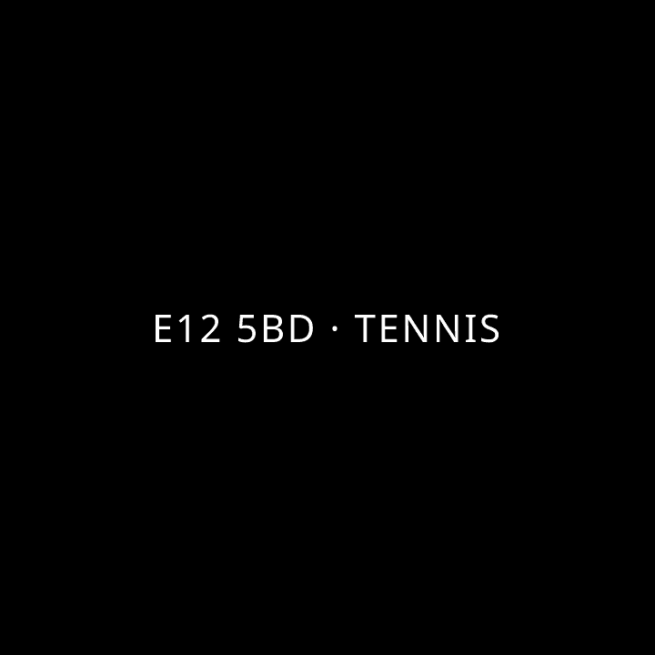 E12 5BD · Tennis tennis league