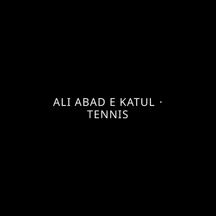 Ali Abad E Katul · Tennis tennis league