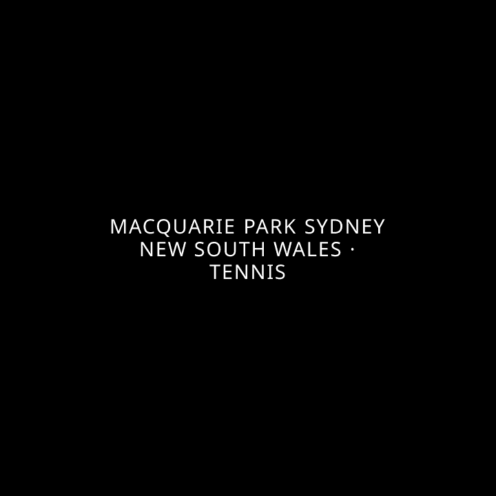 Macquarie Park Sydney New South Wales · Tennis tennis league