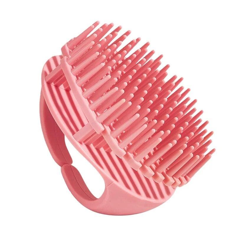 1Pcs Shampoo Scalp Hair Massager Head Body Scalp Massage Brush Hair Washing Brush Scalp Brush Head Scrubber Tools pink