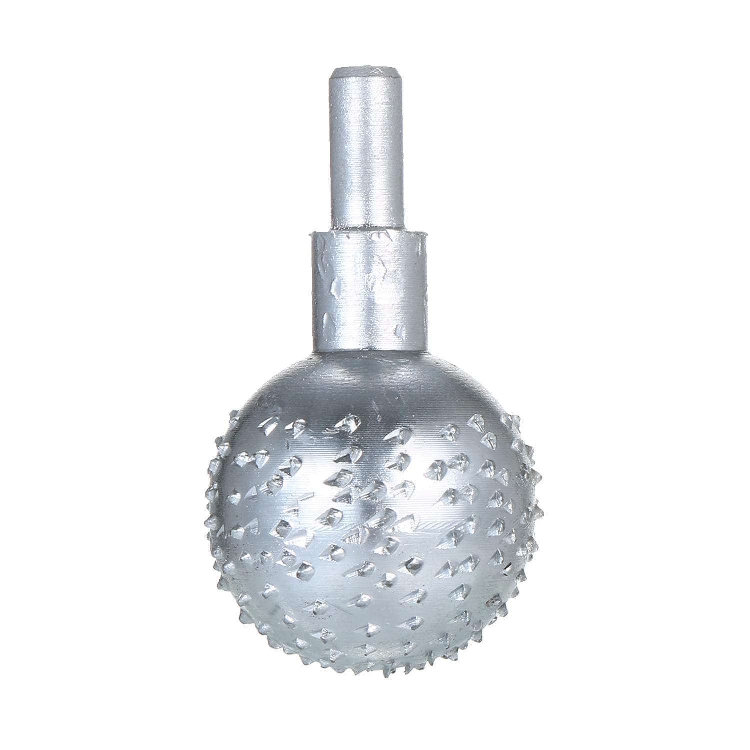 Sphere Rotary Burr 1/4 inch Shank Carbide File Tungsten Steel Wood Carving Grinding Head Milling silver