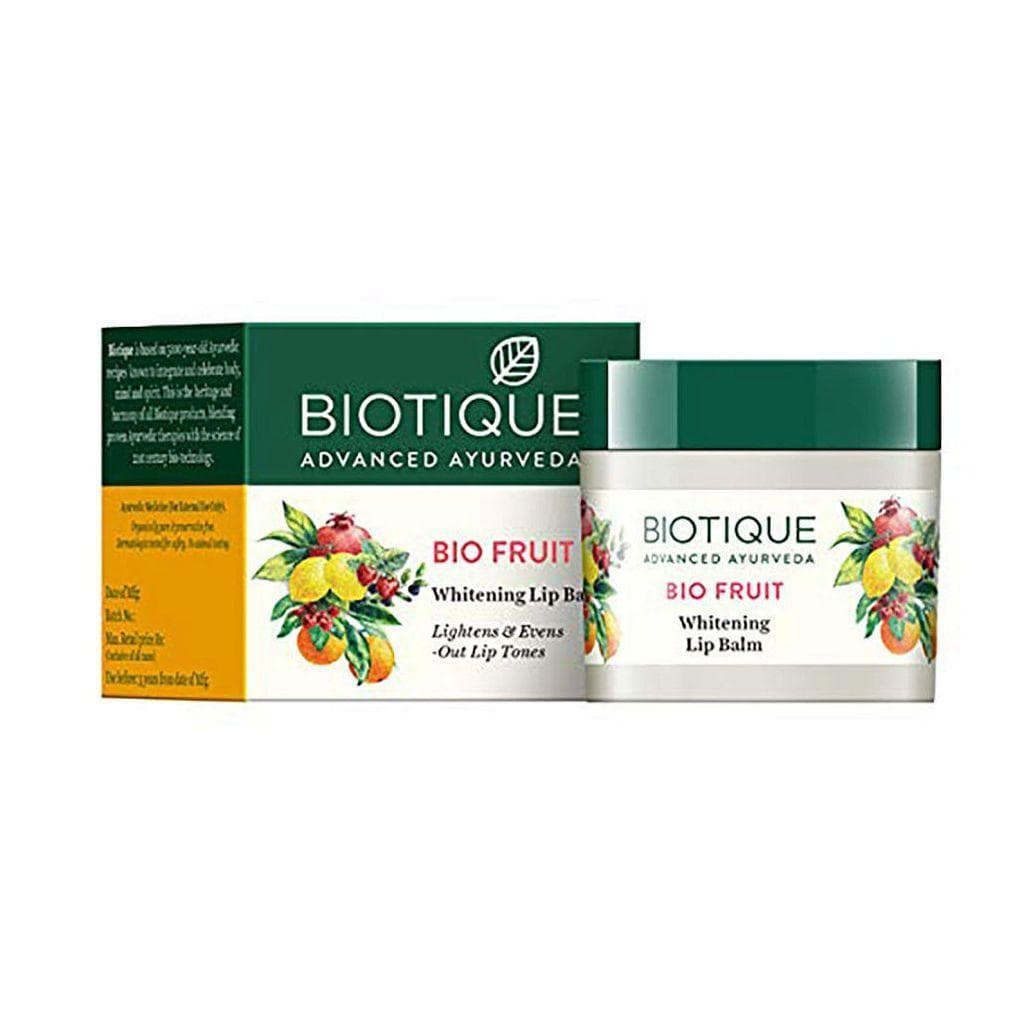 Fruit whitening lip balm (12 g), Bio Fruit Whitening Lip Balm, Biotique 6.262499999999999