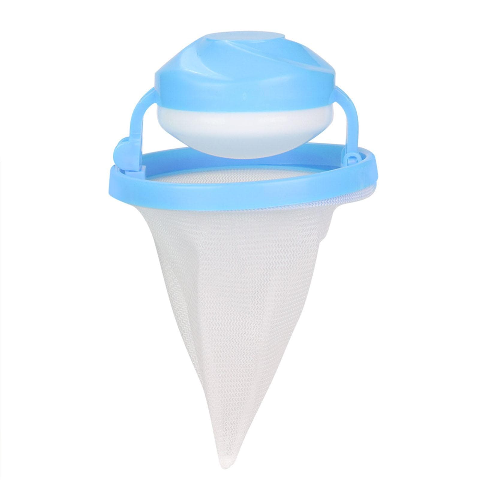 Floating Lint Mesh Bag Pet Hair Collector Laundry Filter Bag for Washing Machine(Blue) Blue