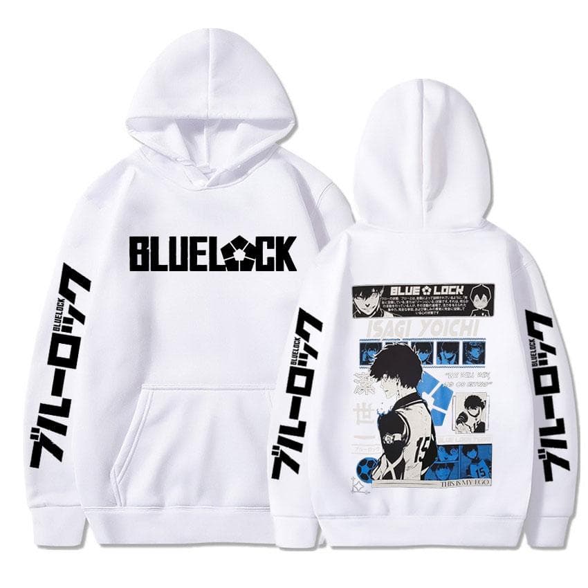 Anime Blue Lock Isagi Yoichi Printed Hooded Men Women Hot Manga Printed Hoodies Oversized Streetwear Harajuku Fleece Sweatshirts 4XL