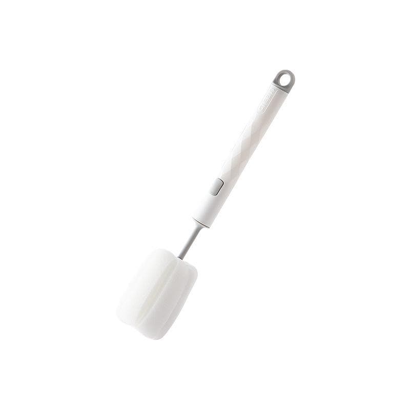 Sponge Cleaning Cup Brush Long Handle for Coffee Glasses Pot Milk Cup Mugs Wine Bottle Baby Bottle Kitchen Dish Washing ByUnique white