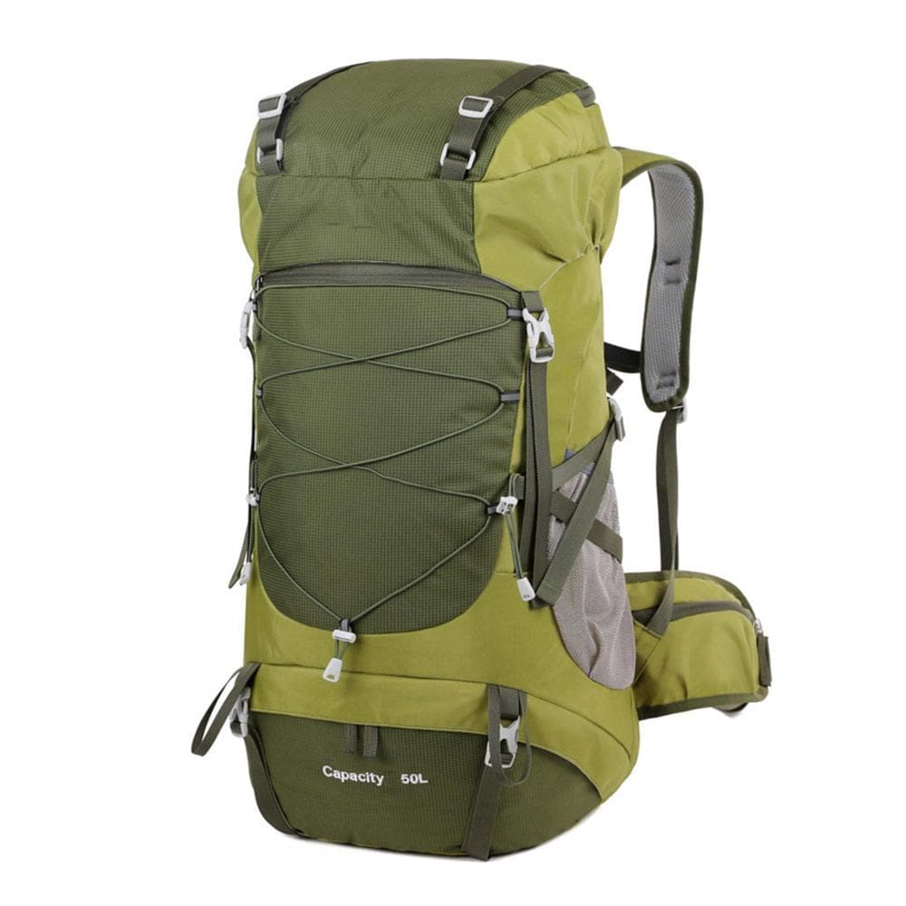 50L Hiking Backpack Multifunctional Mountaineering Bag Outdoor Rucksack for Travel Trekking Camping high-capacity 50L army green