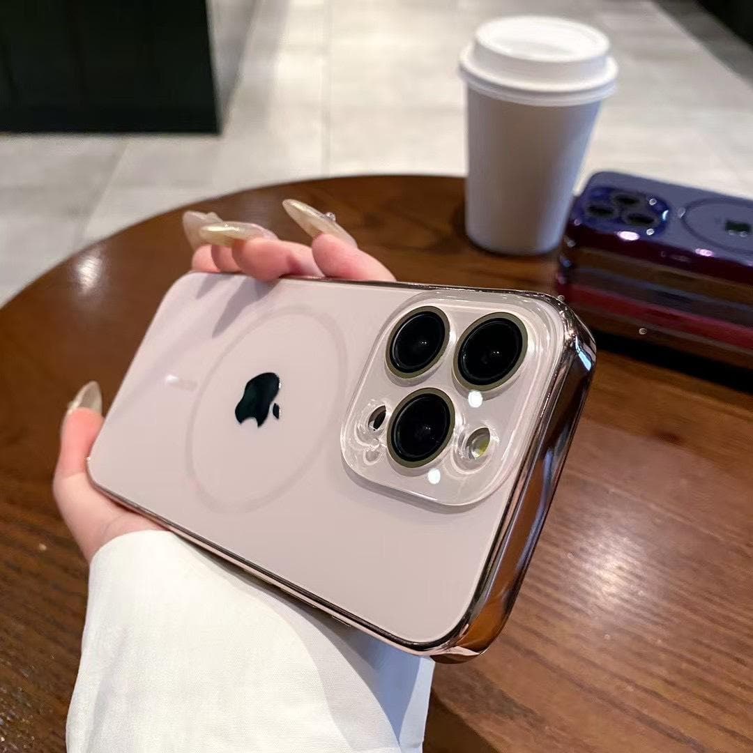 Thin Ring Strong Magnetic Suitable for IPhone16pro High-end Mobile Phone Case Apple 15 Original 14 Simple Protective Case I13 iPhone12